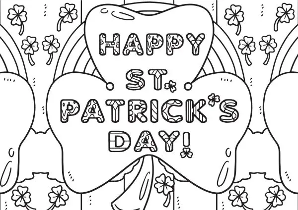 st-patrick-day-coloring-4 Haooy St Patrick's Day coloring page