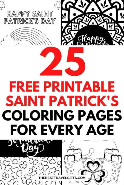 st. patrick's day coloring pages 25 free printable Saint Patrick's Day coloring pages for every age
